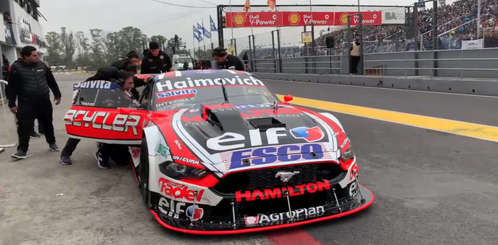 TC en Buenos Aires: Werner ingresó a boxes por problemas en el Mustang