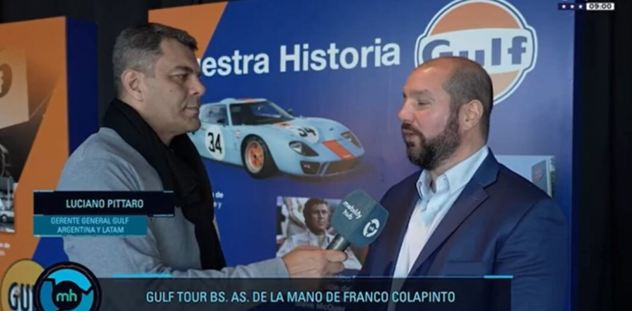 VIDEO: «Es un orgullo que desde Gulf acompañemos a Colapinto y a Williams en la F1»