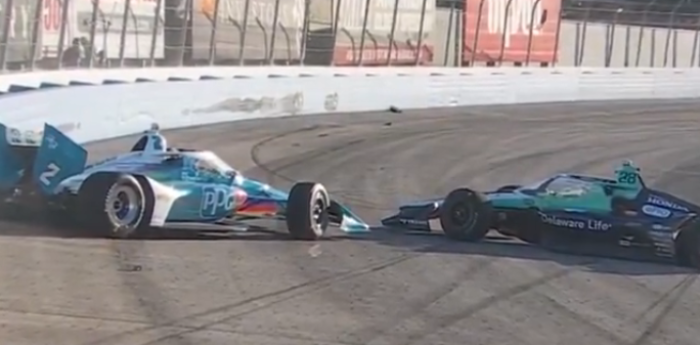 IndyCar: ¡Golpe de escena! Choque y abandono de Newgarden y Ericsson