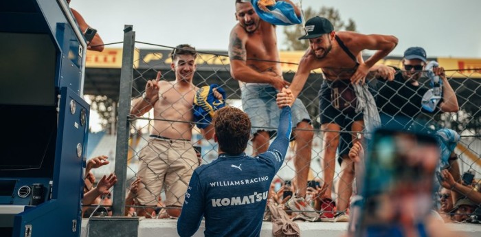 F1: el emotivo posteo de Colapinto dirigido para los hinchas argentinos que estuvieron en Monza