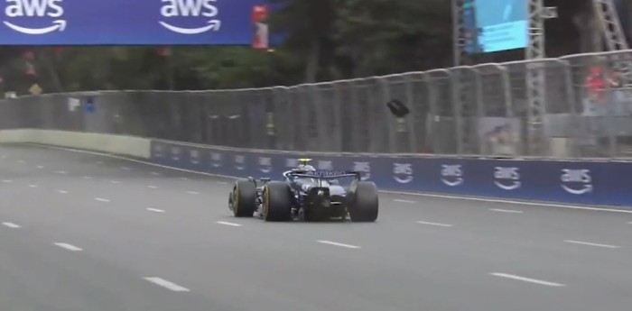 F1: el insólito inconveniente que sufrió Colapinto en su primera salida a pista en Baku