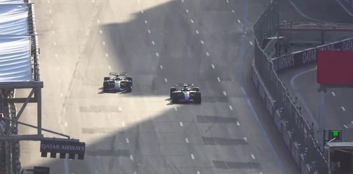 F1: tras el golpe, Colapinto volvió a pista y busca los límites con el Williams en Baku