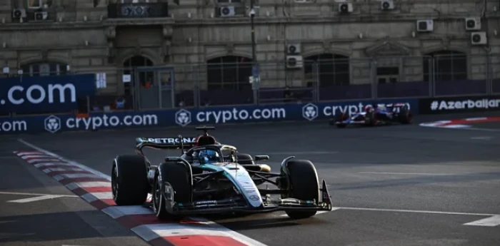 F1: Russell fue la referencia y Colapinto se metió en el Top 10 antes de la qualy en Azerbaiyán