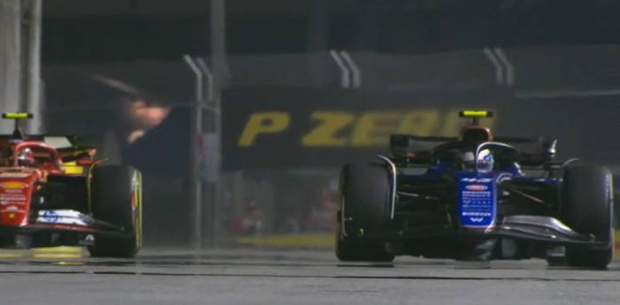 F1: Colapinto da sus primeras vueltas con el Williams en la noche de Singapur