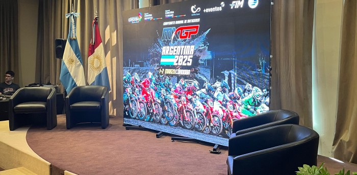 Raies acompañó la presentación de Córdoba cómo sede del MXGP en 2025