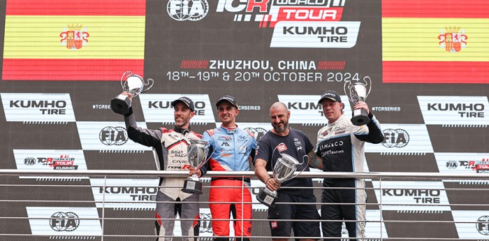 FIA TCR World Tour: Guerrieri se subió al podio en la primera carrera en China