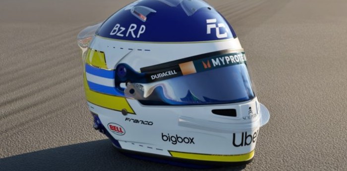 F1: Lucas Bricco contó cómo fue diseñar el casco de Colapinto en homenaje a Reutemann