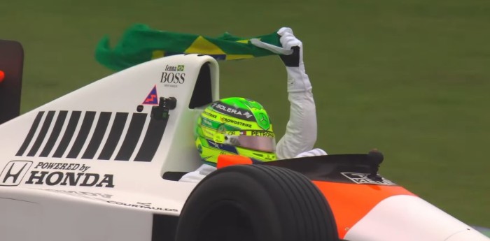 F1: ¡Emotivo! Hamilton giró con el McLaren de Senna en Brasil