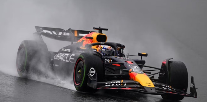 F1: Verstappen dio cátedra bajo la lluvia y cantó victoria en el GP de Brasil