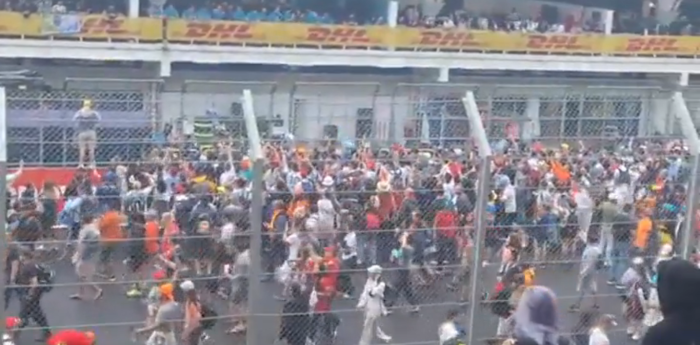 F1: a pesar del abandono, los hinchas argentinos apoyan a Colapinto en el box