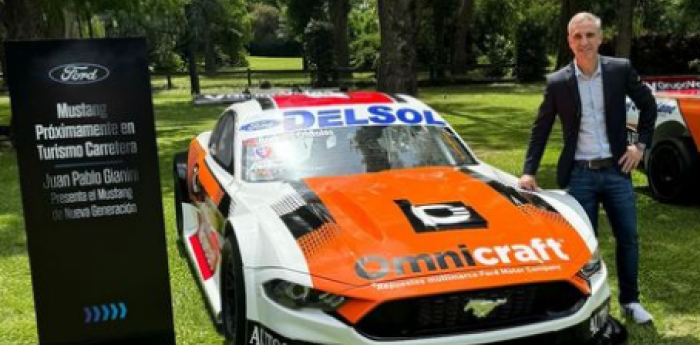 TC: Gianini presentó el Mustang que estrenará en La Plata