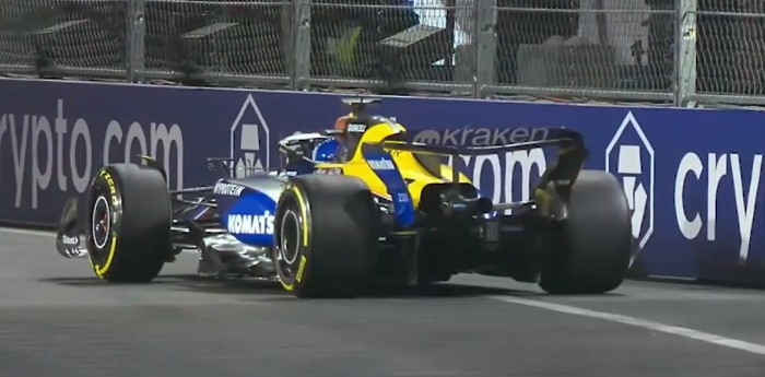 F1: ¡Atención Williams! Alex Albon ocasionó la bandera roja durante la FP2 en Las Vegas