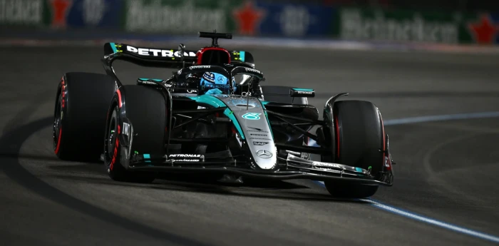 F1: Russell logró la pole y Colapinto se accidentó en la qualy para el GP de Las Vegas