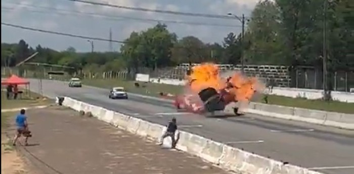 Impactante accidente en el automovilismo paraguayo