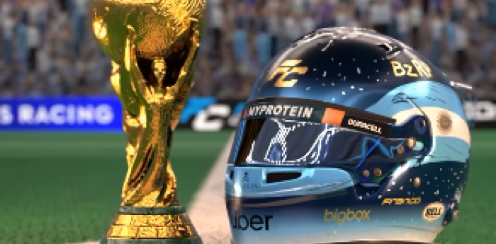 F1: Colapinto estrenará un casco en homenaje a la consagración de la Selección Argentina en Qatar 2022