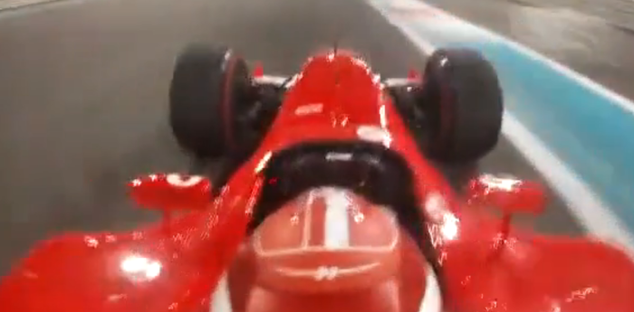 F1: ¡Subí el volumen! Leclerc a bordo de la Ferrari de Schumacher en Abu Dhabi