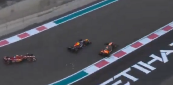 F1: el toque que generó la sanción a Verstappen en el arranque del GP de Abu Dhabi