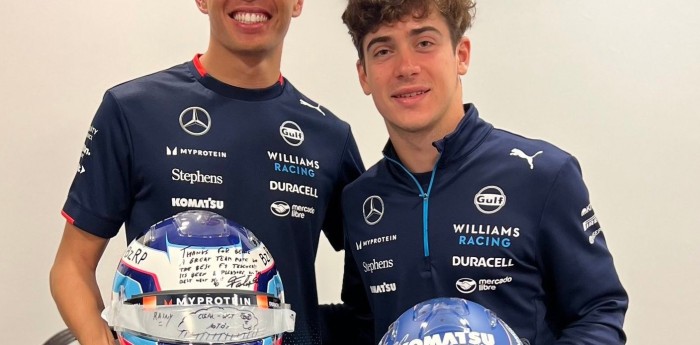 F1: la emotiva despedida entre Colapinto y Albon