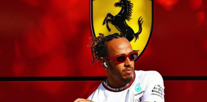 F1: el guiño de Lewis Hamilton a la escudería Ferrari en el primer día del 2025