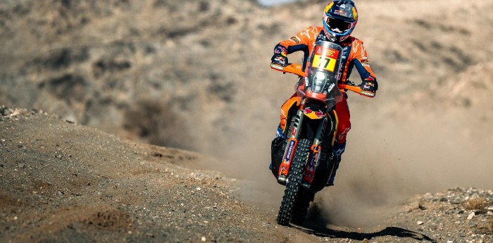 Dakar 2025: Luciano Benavides volvió a quedar en lo más alto en la Etapa 9 en Motos