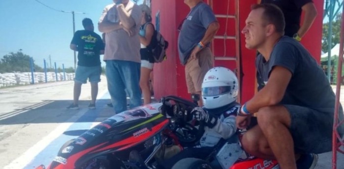 ¡Sigue sus pasos! La tierna foto de Werner con su hijo Salvador en su debut en karting