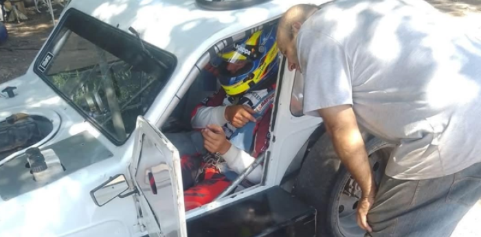 Ortelli volvió a subirse a un auto de carrera