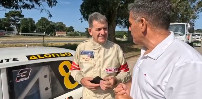 José "Chueco" Romero participó de la caravana de las Glorias del TC en Balcarce