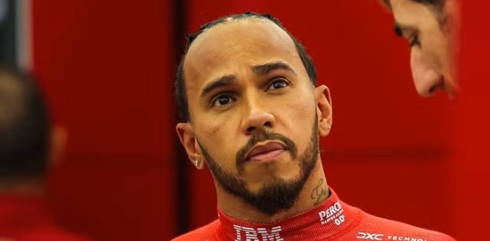 Lewis Hamilton asustó a todos en el evento de Ferrari en Milán