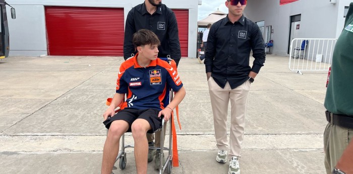 Moto3: Perrone comenzó su rehabilitación y sueña con llegar al GP de Las Américas