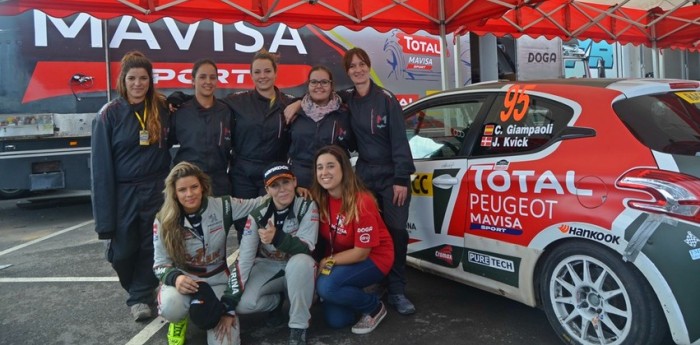 Las damas monopolizan un equipo de Rally