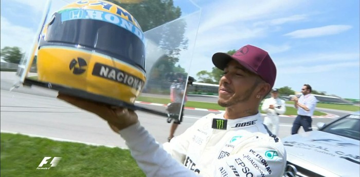 Hamilton igualó a Senna