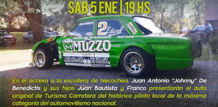 Presentan en Necochea el Ford Falcon de Johnny De Benedictis