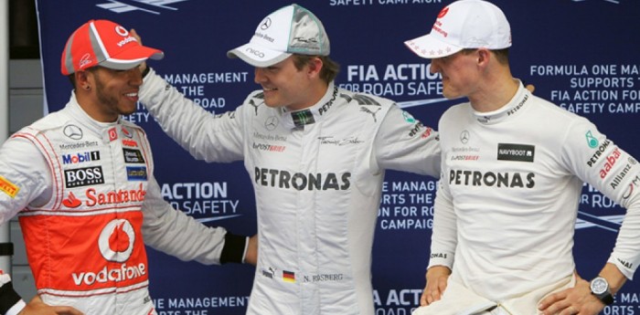 Rosberg pone a Schumacher por encima de Hamilton