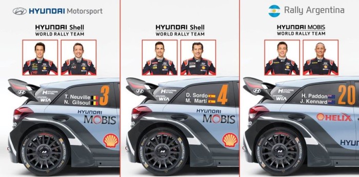 Neuville y Sordo puntuarán para Hyundai en Argentina