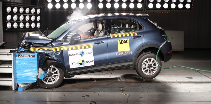 Fiat 500X recibió cinco estrellas en pruebas de seguridad 