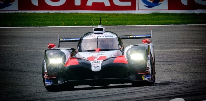 El Toyota #7 de "Pechito López lidera el último entrenamiento en Bélgica