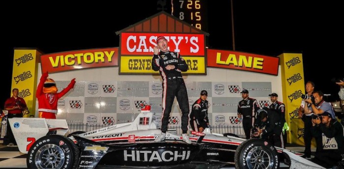 Newgarden ganó IndyCar en Iowa y se trepó a la punta del campeonato