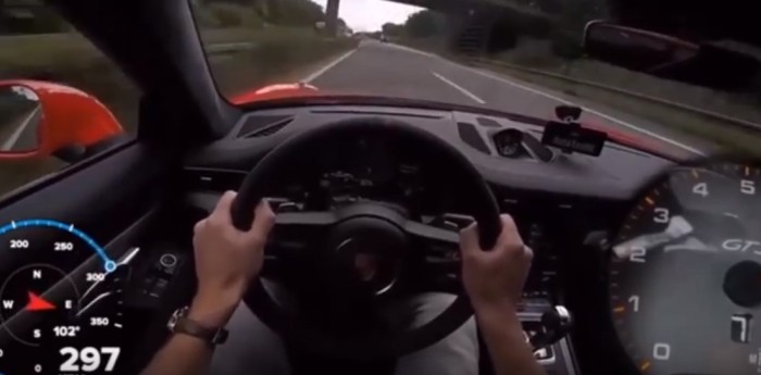 Un Porsche a 309 km/h en la ruta de Alemania