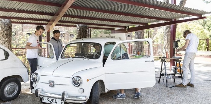 Estudiantes transformaron un antiguo SEAT 600 en coche eléctrico