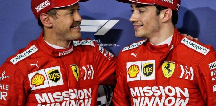 Leclerc le agradece a Vettel por twitter