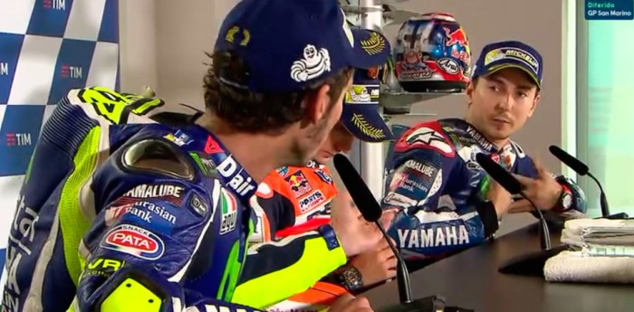 INSÓLITA DISCUSIÓN ENTRE VALENTINO Y LORENZO